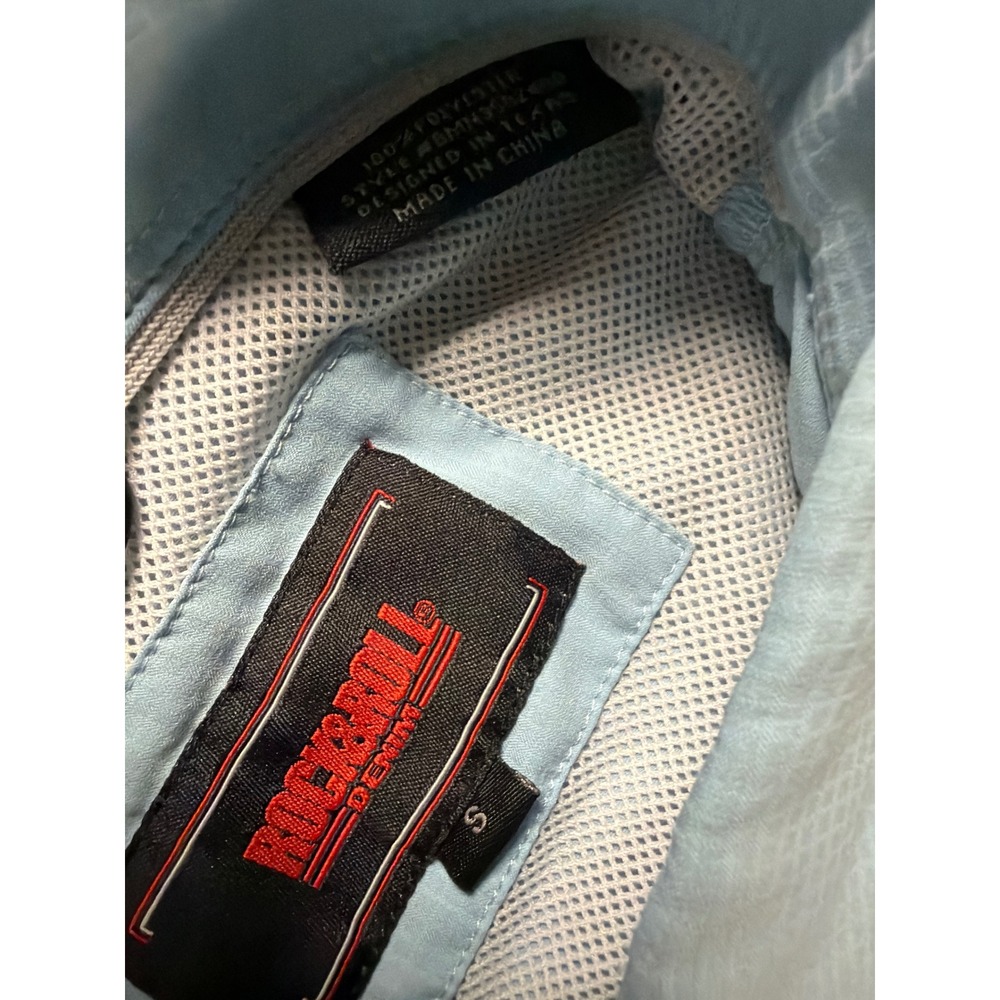 Rock & Roll Denim Western Shirt Mens Small Blue Short Sleeve Snap BMN3S02400 - Picture 5 of 7